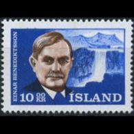 ICELAND 1965 - Scott# 377 Poet E.Benegiktsson Set Of 1 MNH - Neufs