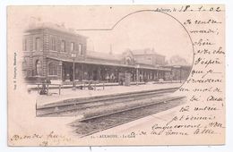 CPA Aulnoye Aymeries 59 Nord La Gare éditeur E Delgorge à Maubeuge Dos Non Divisé écrite Timbrée 1903 - Aulnoye