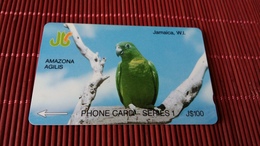 Phonecard Jamaica Bird Number  8 Ama Used Rare - Jamaïque