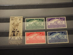 EGITTO - 1949 INDUSTRIA/MONUMENTI  5 VALORI - NUOVI(++) - Unused Stamps