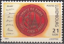 Luxembourg 2001 Michel 1529 Neuf ** Cote (2008) 1.50 Euro 50 Ans CECA - Nuevos