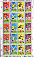 Spieler Fußball-WM 1982 Espana Thomas/Prinzen-Insel 754/7 KB ** 37€ Kampf Bloc Soccer Se-tenant/sheetlet Bf St.Tome - Unused Stamps