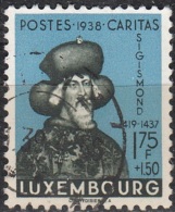 Luxembourg 1938 Michel 320 O Cote (2008) 30.00 Euro Caritas Sigismond De Luxembourg Cachet Rond - Oblitérés