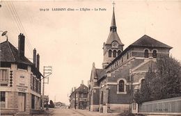 ¤¤  -  LASSIGNY   -  L'Eglise   -  La Poste    -  ¤¤ - Lassigny