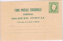 Portugal, 1879, # 5, Bilhete Postal - Unused Stamps