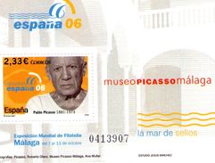 España 2006 Exposición Mundial Filatelia España 06 Catálogo EDIFIL Hojita SH 4274 Picasso Sello 4274 - Hojas Completas