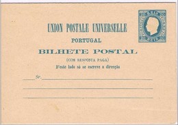 Portugal, 1879, # 6, Bilhete Postal - Ungebraucht
