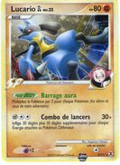 Carte Pokemon  Lucario  N° 8/111 Série  Platine Rivaux Emergeants     VF - Platino