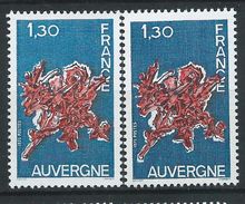 [16] Variété : N° 1850 Auvergne Gris Au Lieu De Noir + Normal  ** - Ungebraucht