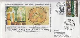 6089FM- KING CONTANTIN SERBAN AND QUEEN BALASA OF WALLACHIA, SEAL, SPECIAL COVER, 2013, ROMANIA - Storia Postale