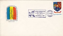 6095FM- STATE INDEPENDENCE ANNIVERSARY, INDEPENDENCE WAR, SPECIAL COVER, 1977, ROMANIA - Brieven En Documenten