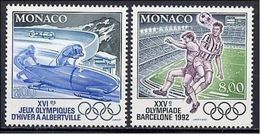 MONACO 1992 - OLYMPICS BARCELONA 92 - YVERT Nº 1811-1812** - MICHEL 2052-2053 - SCOTT 1802-1803 - Neufs