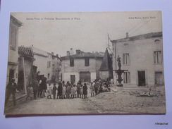 AIGUES VIVES-Fontaine Monumentale Et Place - Aigues-Vives