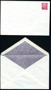 Bund PU9 A1/001b Privat-Umschlag GRAU GEMASERT ** 1954  NGK 30,00 € - Privé Briefomslagen - Ongebruikt