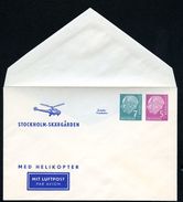 Bund PU10 B1/001a Privat-Umschlag HELIKOPTER ** 1955  NGK 15,00 € - Private Covers - Mint