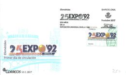 FDC 2017 ESPAÑA - 1992 – Siviglia (Spagna)