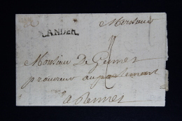 France:  Lettre Complet 1739 Lander A Rennes - 1701-1800: Précurseurs XVIII