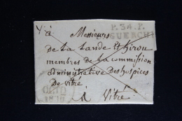 France:  Lettre Complet Port Paye 1830 La Geurche P 34 P A Vitre - 1801-1848: Precursors XIX