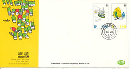 Hong Kong FDC 30-7-1977 TOURISM With Cachet - FDC
