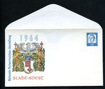 Bund PU20 C2/002 Privat-Umschlag STADTWAPPEN SOEST ** 1964  NGK 8,00 € - Private Covers - Mint