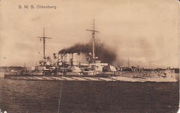 AK SMS Oldenburg - Marine-Schiffspost Nr. 24 SMS Oldenburg - 1916 (31588) - Guerra