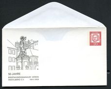 Bund PU21 C2/002 Privat-Umschlag MARIENDENKMAL HEIDELBERG ** 1964  NGK 8,00 € - Enveloppes Privées - Neuves