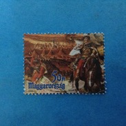 2000 UNGHERIA MAGYARORSZAG FRANCOBOLLO USATO STAMP USED - BATTAGLIA SZIGETVAR SVINDT 50 - Usati