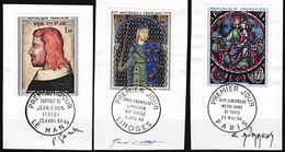 519 - 20 Timbres De 1964 Avec Signatures Autographes Des Artistes/fragments, Rares. - Used Stamps