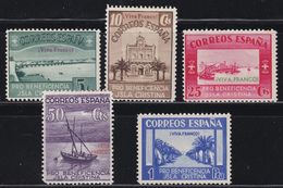 LOTE 2190   /// (C300)  ISLA CRISTINA (HUELVA) 5 VIÑETAS CAT. FESOFI Nº 13 AL 17 (COMPLETA) **MNH - Verschlussmarken Bürgerkrieg