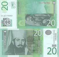 SERBIA 20 Dinara 2006 UNC  P-47a ZA Replacement  RRRR - Servië