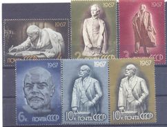 1967. USSR/Russia, 97th Birth Anniv. Of V. Lenin, 6v, Mint/** - Unused Stamps