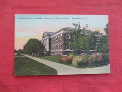 Library  Women's College  North Carolina > Greensboro   Ref 2741 - Greensboro