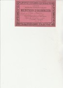 PETIT CARTON "MENTION D'HONNEUR -ECOLE COMMUNALE LYON -1934 - Diploma's En Schoolrapporten