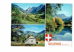 Cpm - 74 - Bellevaux - Multivues - Village - Lac De Vallon - Chapelle St Bruno - 1981 - Bellevaux