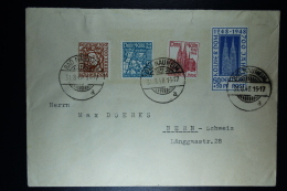 Deutschland 1948 Cover Bad Nauheim  -> Bern Schweiz. Mi Nr 69 - 72 - Briefe U. Dokumente