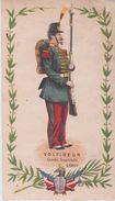 CHROMO 6,5,x1O,5  MILITARIA .Uniformes . VOLTIGEUR . Garde Impériale  . 1869 - Autres & Non Classés