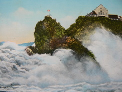 1960  RHEINFALL  UND  SCHLOSS  LAUFEN - Laufen-Uhwiesen 