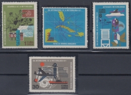 1971.101 CUBA 1971 MNH. Ed.1831-34. DIA INTERNACIONAL DE LA METEOROLOGIA. METEOROLOGY. - Neufs