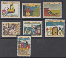 1971.112 CUBA 1971 MNH. Ed.1875-81. DIBUJOS INFANTILES, CHILDREN DRAWING. - Neufs