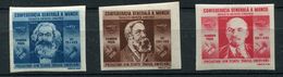 Roumanie - * ND N° 833a à 835a - K;Marx, Engels, Lénine - Unused Stamps