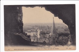 284 - MONTRICHARD - L'Eglise Et Le Pont, Vue Prise Des Ruines. - Montrichard