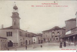 Cpa Montaigu De Quercy   La Mairie - Montaigu De Quercy