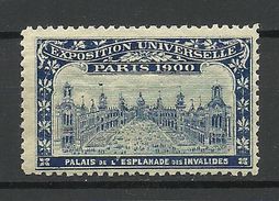 France 1900 EXPOSITION UNIVERSELLE Paris Palais De L'Esplanade Des Invalides MNH - 1900 – Parigi (Francia)