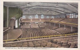 New York Saratoga Springs Convention Hall Interior Curteich - Saratoga Springs