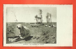 MIY-10  Morelli La Preghiera Nel Deserto. La Prière Dans Le Désert. Circulé En 1917 Avec Visa De Censure Vers La Suisse - Islam