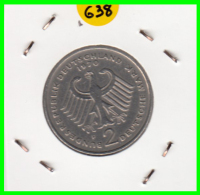 ALEMANIA - GERMANY -MONEDA DE 2.00 DM. THEODOR HEUSS - AÑO 1970-F - 2 Mark