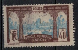 GABON       N°  YVERT     59   ( 12 )          OBLITERE       ( O   2/21 ) - Gebraucht