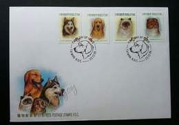 Taiwan Pets 2005 Pet Dogs Dog Cats Cat (stamp FDC) - Cartas & Documentos