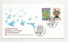 Timbre, FDC, 1 Er Jour  , UNITED NATIONS , Plaidoyer Pour La PAIX , Suisse , Genéve ,1996 , 2 Timbres - Lettres & Documents