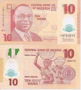 Nigeria P-39c 10 Naira 2011 UNC - Nigeria